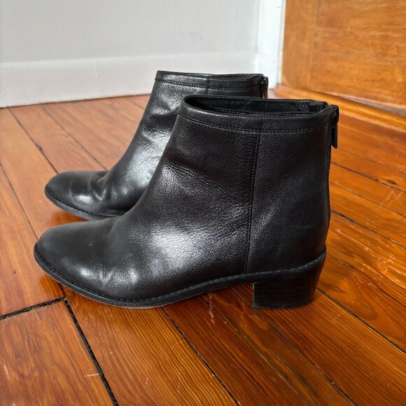 Loeffler Randall Felix Ankle Boots in Black Leather - 6.5 - Picture 1 of 5
